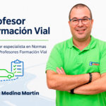 Profesor de Autoescuela La Paterna Las Palmas Borja Medina Martín explicando la Normativa VMP